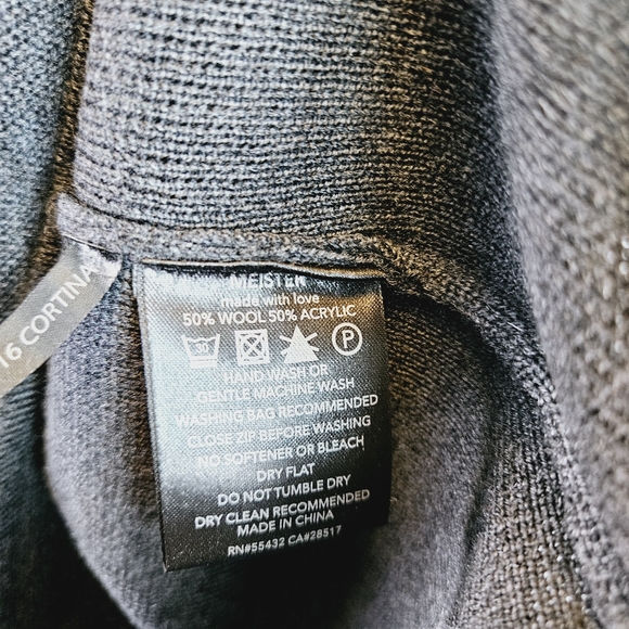 Meister Wool Blend Snowflake 1/4 Zip Pullover Sweater X-large - Picture 10 of 10